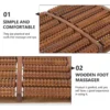 Ergonomic Wooden Foot Massager Roller for Pain Relief