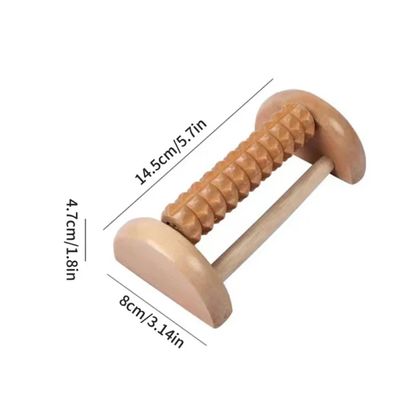 Portable Wooden Foot Massager for Plantar Fasciitis Relief