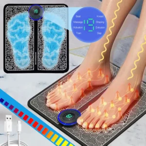Electric Foot Massager Pad with USB Rechargeable Battery